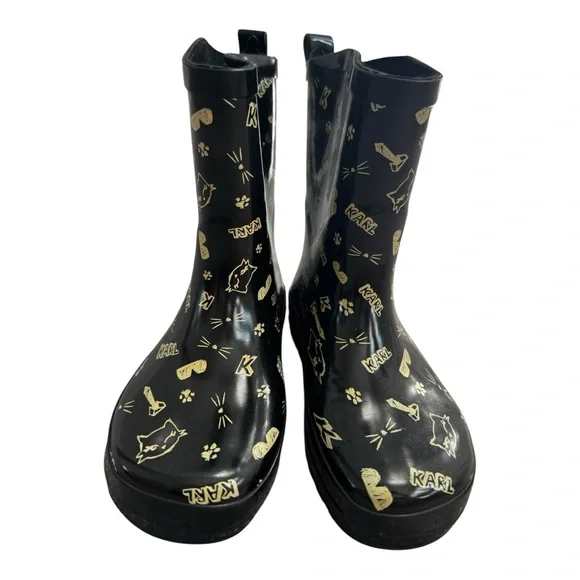 KARL LAGERFELD Kids Rain Boots Size 7 - Picture 2 of 6